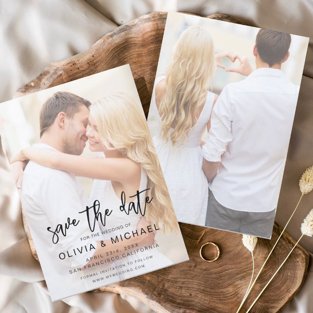 Budget Save the Date Picture Photo Wedding Flyer (Creator Uploaded)