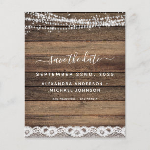 Budget Save the Date Rustic Farmhouse