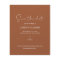Budget Save the Date Script TerraCotta Photo