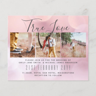 Budget Save the Dates Engagement PHOTO Modern Flyer