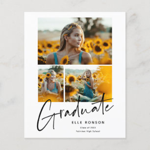 Budget Script 4 Photo Graduation Announcement