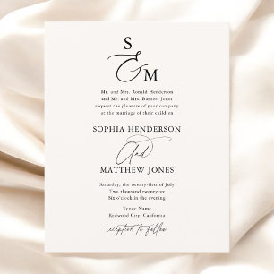 Budget Script Elegant Wedding