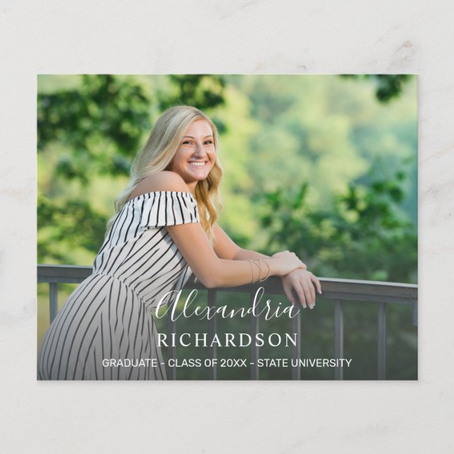 Budget Script Mod Name Photo Graduation Party Flyer (Front)