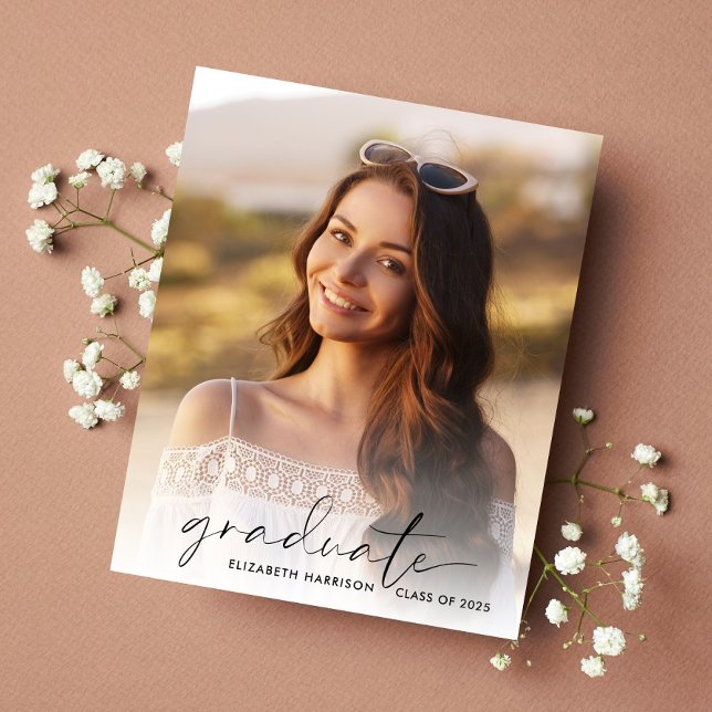 Budget Script Photo Graduation Invitation (Creator Uploaded)