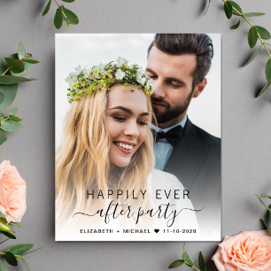 Budget Script  Photo Wedding Reception Invitation