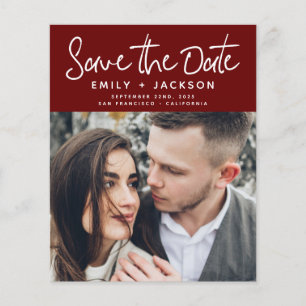 Budget Script Save the Date Photo Invitation Flyer