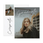 Budget Script Simple Photo Graduation Invitation