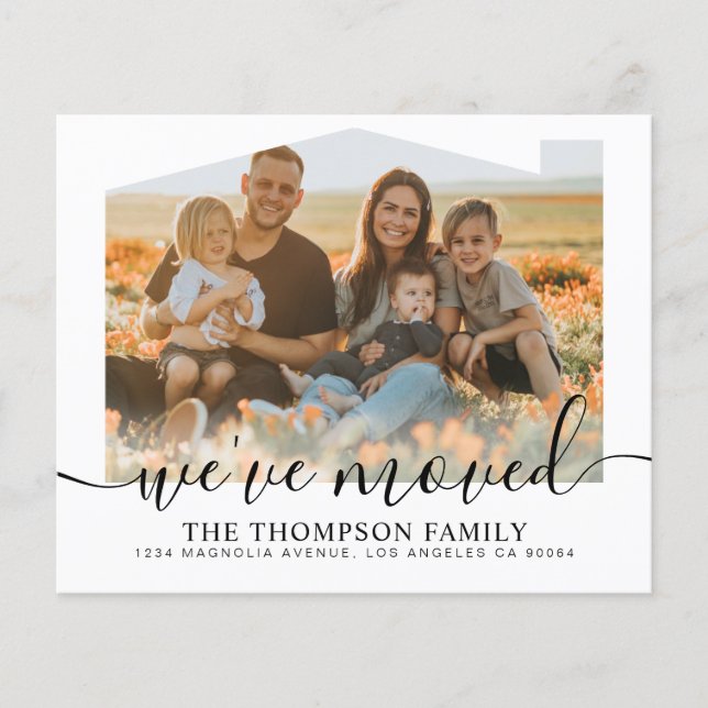 BUDGET Script We've Moved New Home Photo Moving (Front)