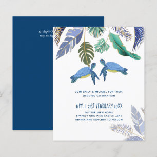 BUDGET Sea Turtles Wedding Blue Yellow