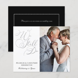BUDGET Silver Foil Wedding Anniversary Vow Renewal
