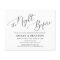 Budget Simple Calligraphy Rustic Rehearsal Dinner
