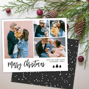 Budget Simple Collage Snowy Christmas Holiday  Flyer