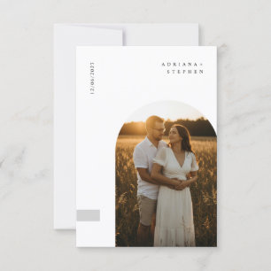 Budget Simple Elegant Minimalist Photo Wedding Invitation
