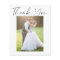 Budget simple modern photo wedding thank you
