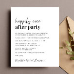 Budget Simple Photo Wedding Reception Invitation<br><div class="desc">Simple budget-friendly wedding announcement and reception invitation. The front features "Happily Ever After Party" in a mix of a contemporary script and bold modern typography. Personalize your message and invitation in more detail and add your names in a signature-like script. The reverse side features your wedding photo, first names and...</div>