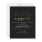 Budget Simple Script Gold Black Engagement Invite
