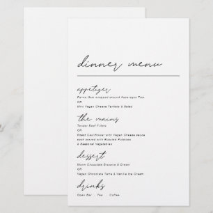 Budget Simple Script Occasion Dinner Menu