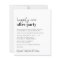 Budget Simple Wedding Reception Invitation