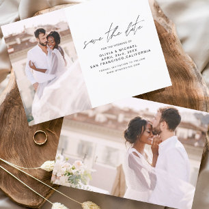 Budget Simple Wedding Save the Date Photo