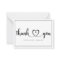 BUDGET Simple Wedding Thank You Card
