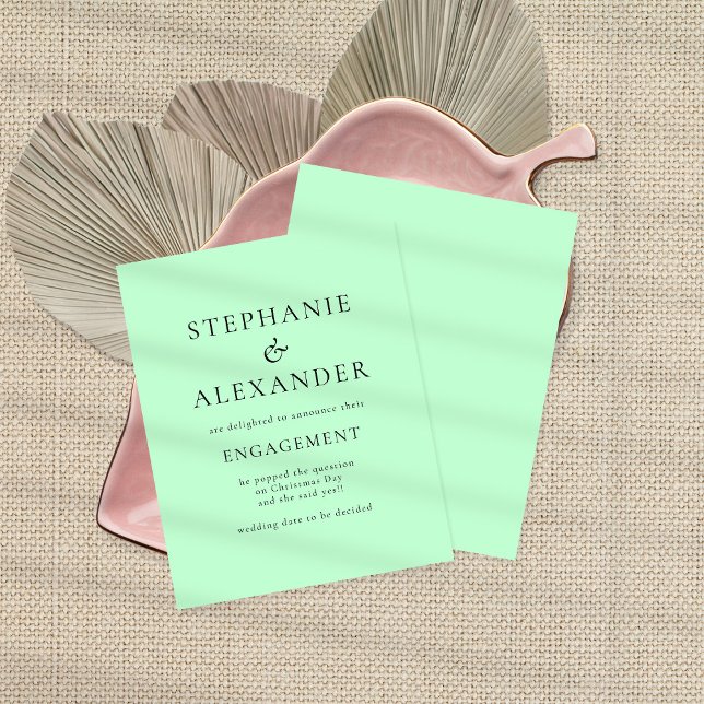 Budget Simply Text Mint Engagement Announcement (Creator Uploaded)