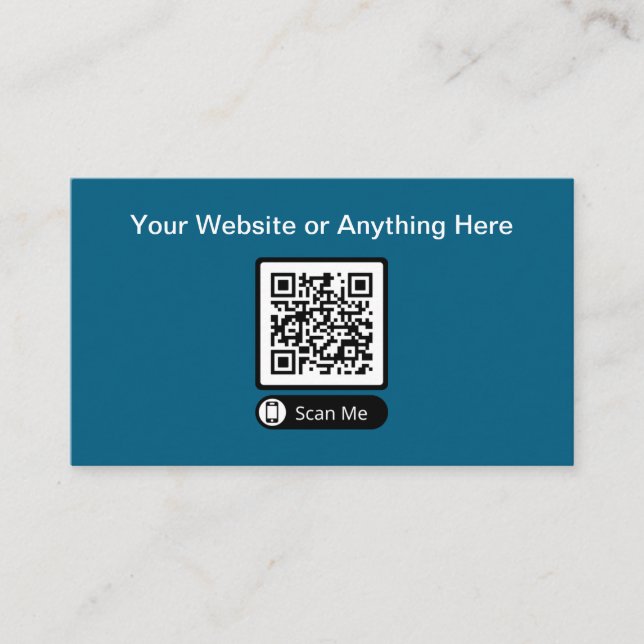 Budget Small Quantity QR Code Business Cards (Front)
