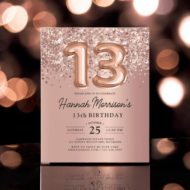 Budget Sparkle 13th Birthday Rose Gold Party (Creator Uploaded)