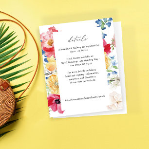 Budget Spring Multi Colour Florals Details