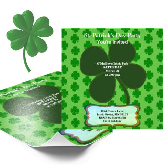 Budget St Patrick's Day Shamrock Carte photo