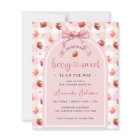 Budget Strawberries Ribbon Berry Sweet Baby Shower