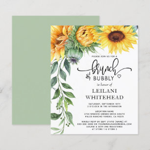 Budget Sunflower Brunch and Bubbly Bridal Shower 