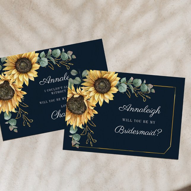 Budget Sunflower Eucalyptus Be My Bridesmaid (Creator Uploaded)