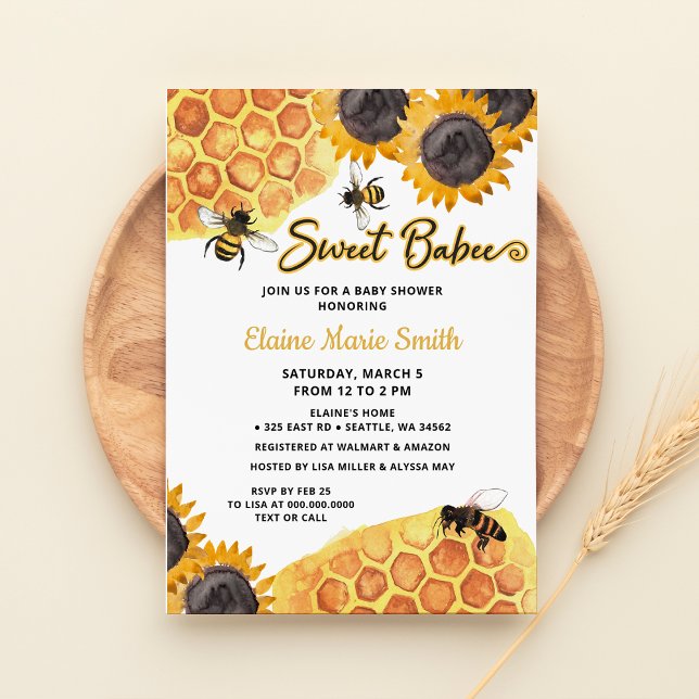Budget Sunflower Sweet Babee Honey bee Baby Shower (Creator Uploaded)