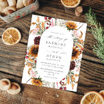 Budget Sunflower & Wildflowers Floral Wedding<br><div class="desc">** SATIN PAPER IS PAPER THIN. UPGRADE THE PAPER FOR A THICKER PAPER. HAS AN OPTION FOR ENVELOPES. *** Save money on invitations with this smaller invitation that has an option for envelopes. Get your guests ready for your amazing wedding with your Sunflower & Wildflowers Floral Wedding invitations. Want a...</div>