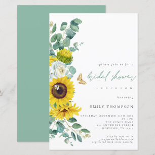 Budget Sunflowers Eucalyptus Peonies Bridal Shower