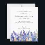 BUDGET SURPRISE 21st Birthday July Birth Flower<br><div class="desc">Create a beautiful summer birthday theme for your July celebration around July's Birth Flower - Blue Larkspur. Larkspur is also known as Delphinium.</div>
