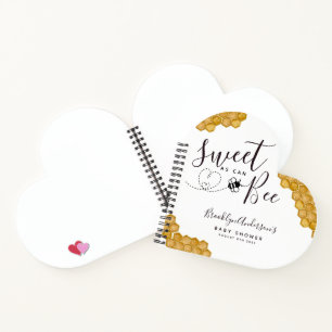 Budget Sweet as Can Bee Baby Shower Guestbook Note Notebook