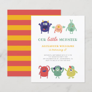 Budget Sweet Colourful Little Monster Kids Birthda