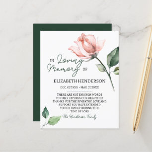 Budget Sympathy Memory /Thank you.