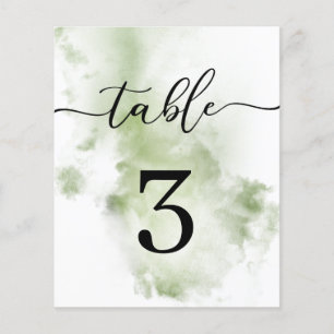 BUDGET/Table Number. Flyer