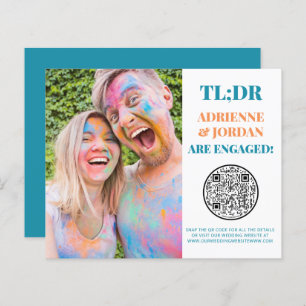 Budget Teal QR Code Fun Photo Engagement