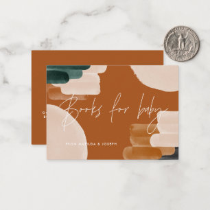 budget terracotta baby shower books for baby note card