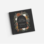 Budget Terracotta floral wedding guest book rustic<br><div class="desc">Terracotta,  natural,  sage green and black floral botanical stag modern rustic elegant arch budget wedding budget guest book favour decor design. Part of a modern collection.</div>