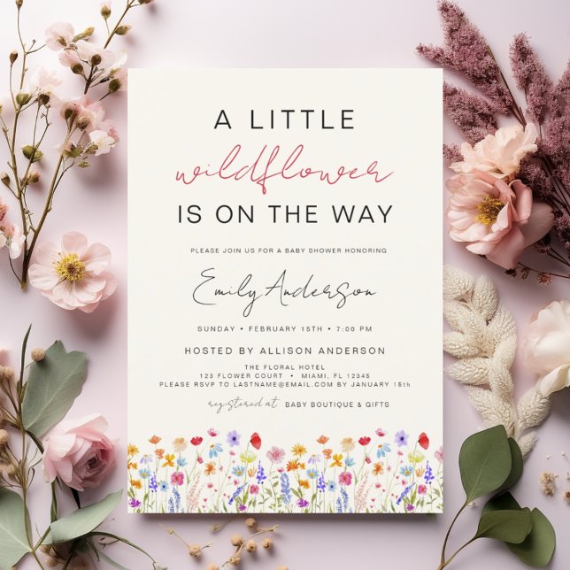Budget Terracotta Little Wildflower Baby Shower (Creator Uploaded)