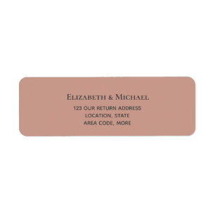 BUDGET Terracotta Monochrome Wedding