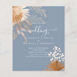 BUDGET Terracotta Pampas Grass Tropical Wedding