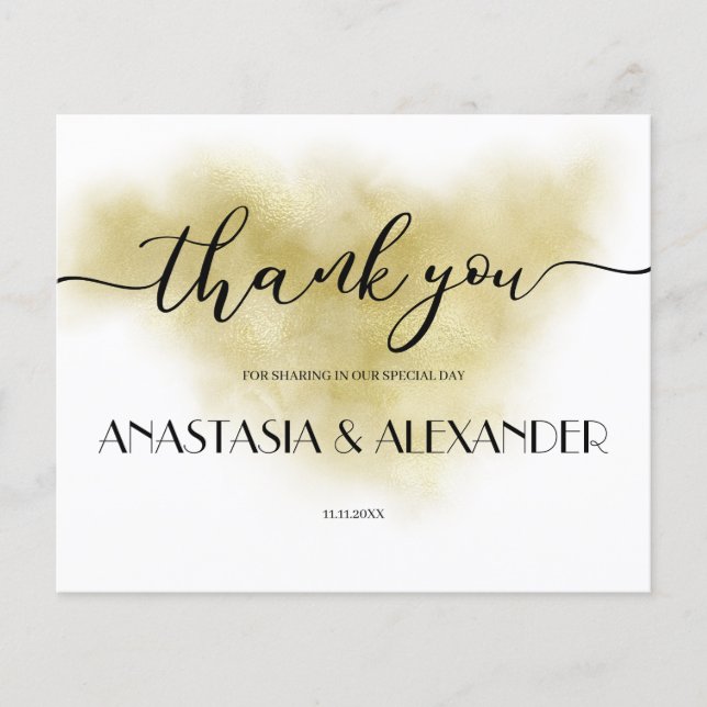 BUDGET/Thank You Card. Flyer (Front)