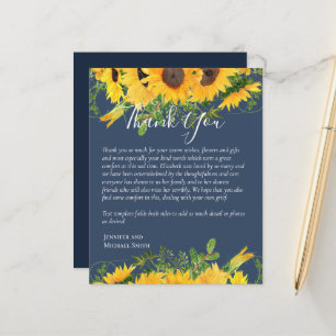 BUDGET Thank You Funeral Memorial Card Templates