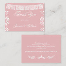 Budget thank you Mexican Cielito Lindo Baby Shower