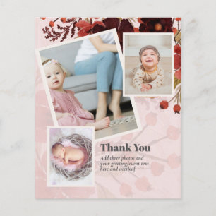 BUDGET Thank You PHOTO Card - Baby Shower